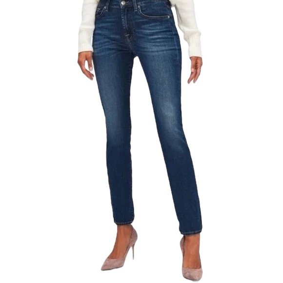 7 For All Mankind Women’s Roxanne Straight Cut Denim Jeans Size 24 - Picture 1 of 8